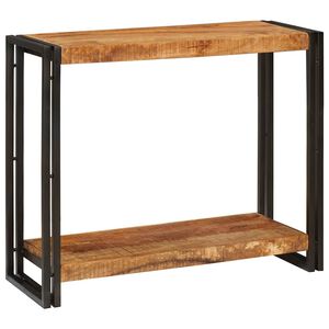 vidaXL Konzolov&yacute; stolek Hněd&aacute; 90 x 33 x 75 cm Masivn&iacute; mangov&eacute; dřevo