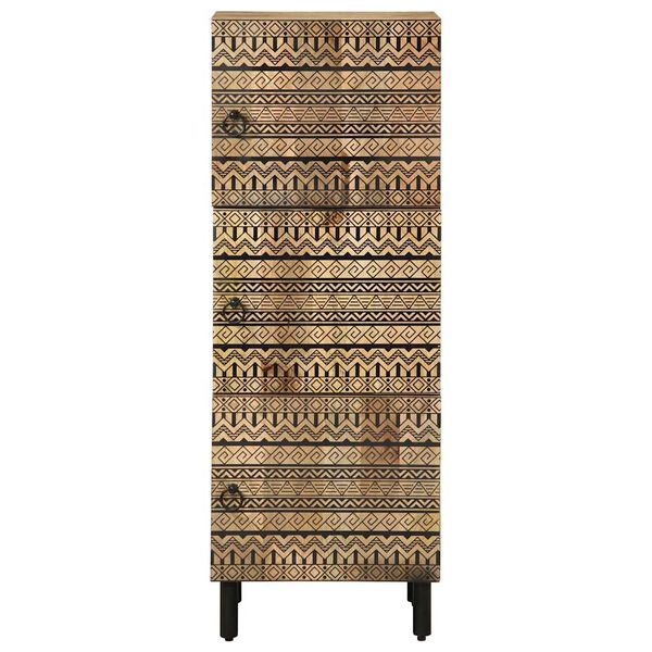 vidaXL Skř&iacute;ň highboard 40x33,5x110 cm masivn&iacute; hrub&eacute; mangovn&iacute;kov&eacute; dřevo