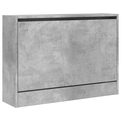 vidaXL Botník betonově šedý 80 x 21 x 57 cm kompozitní dřevo