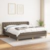 vidaXL Box spring postel s matrac&iacute; taupe 160x200 cm textil