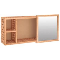 vidaXL Zrcadlová skříňka 80 x 17 x 34 cm masivní ořechové dřevo