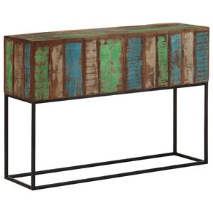 vidaXL Konzolov&yacute; stolek 110x30x75cm masivn&iacute; recyklovan&eacute; dřevo a železo