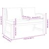 vidaXL Zahradní lavice 114,5 cm s krémovou poduškou masivní akácie
