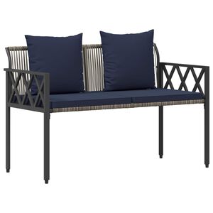 vidaXL Zahradn&iacute; lavičky 2 -Seater 116 x 56 x 75 cm polyratan