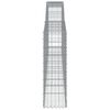 vidaXL Klenuté gabionové koše 10ks 400x30x100/120cm pozinkované železo