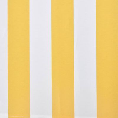 vidaXL Skládací markýza 300 cm žluto-bílá