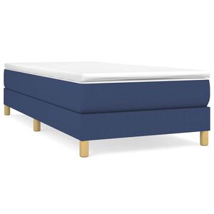 vidaXL R&aacute;m postele s boxspringem modr&aacute; 80x200 cm textil