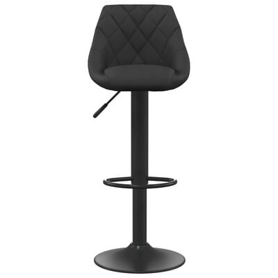 vidaXL Barové židle 2 ks černé samet