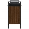 vidaXL Lavice s botníkem hnědý dub 85,5x32x57,5 cm kompozitní dřevo