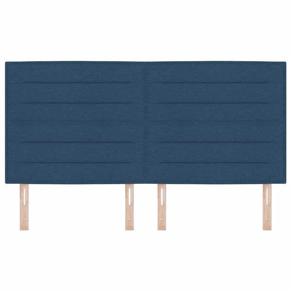 vidaXL Čelo postele Modr&aacute; 180 cm textil