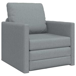 vidaXL Pohovka na span&iacute; 60cm Světle &scaron;ed&aacute; textil