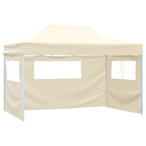 vidaXL Skl&aacute;dac&iacute; stan se 3 stěnami 3 x 4,5 m kr&eacute;mov&yacute;