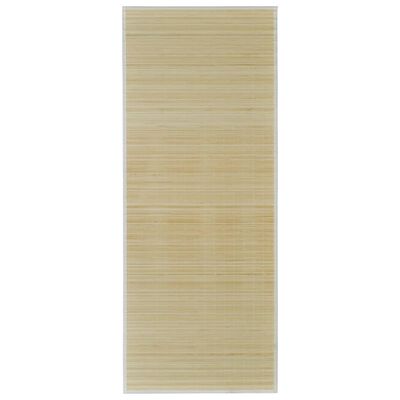 Obdélníková přirozeně zbarvená bambusová rohož / koberec 80 x 200 cm