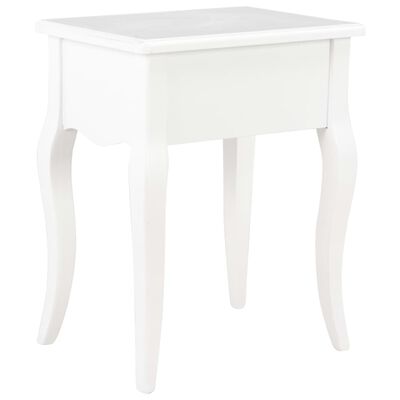 vidaXL Noční stolek bílý 40 x 30 x 50 cm masivní borové dřevo