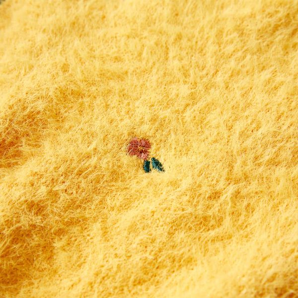 Dětsk&yacute; svetr pleten&yacute; okrov&yacute; 104