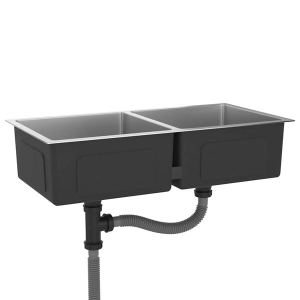 vidaXL Ručně vyroben&yacute; kuchyňsk&yacute; dřez nerezov&aacute; ocel