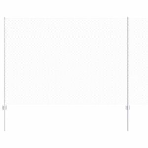 vidaXL Plot s sloupkem Stř&iacute;brn&aacute;