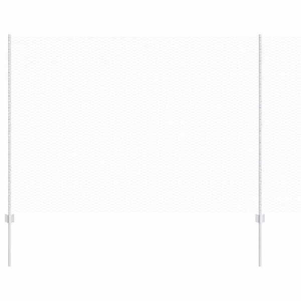 vidaXL Plot s sloupkem Stř&iacute;brn&aacute; 1,6 x 50 m Ocel