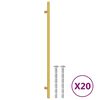 vidaXL N&aacute;bytkov&eacute; &uacute;chytky 20 ks zlat&eacute; 320 mm nerezov&aacute; ocel