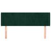 vidaXL Čelo postele typu u&scaron;&aacute;k tmavě zelen&aacute; 147x16x78/88 cm samet