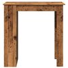 vidaXL Barov&yacute; stůl s reg&aacute;lem old wood 102x50x103,5 cm kompozitn&iacute; dřevo