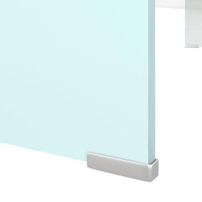vidaXL TV stolek / podstavec na monitor sklo zelený 100 x 30 x 13 cm