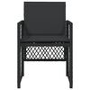 vidaXL Zahradn&iacute; židle s podu&scaron;kami 4 ks čern&eacute; polyratan