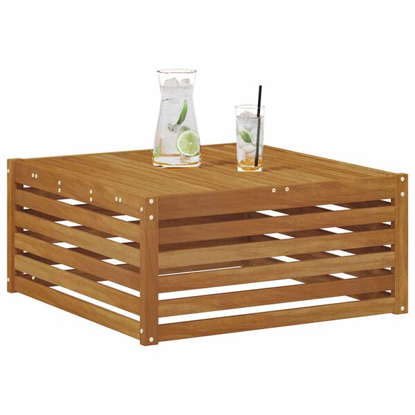 vidaXL Venkovn&iacute; koncov&yacute; pohovka s pol&scaron;t&aacute;řem Př&iacute;rodn&iacute; 115 x 83 x 73 cm