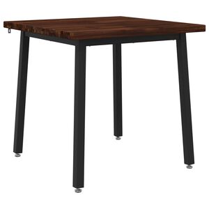 vidaXL 60 x 55 x 75 cm Masivn&iacute; ak&aacute;tov&eacute; dřevo Tmavě hněd&aacute; a čern&aacute;
