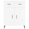 vidaXL Skříň highboard bílá 69,5 x 34 x 180 cm kompozitní dřevo