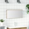 vidaXL Zrcadlo N&aacute;stěnn&yacute; dub artisan 80 x 37 cm Sklo a inžen&yacute;rsk&eacute; dřevo