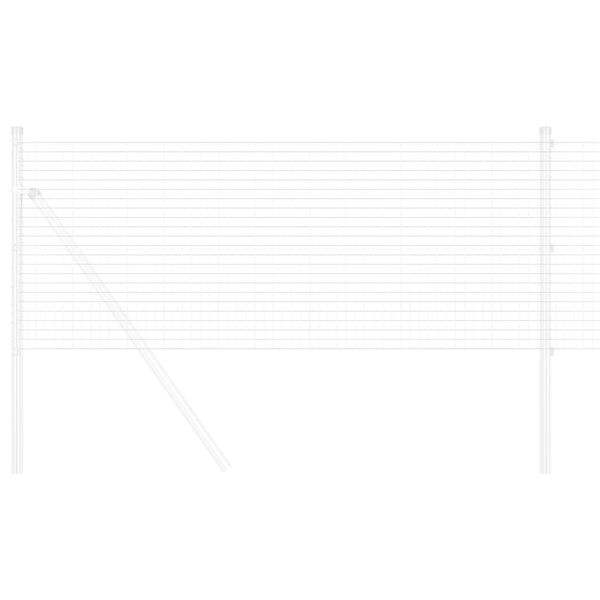 vidaXL Svařovan&yacute; dr&aacute;těn&yacute; plot Stř&iacute;brn&aacute; 0,4 x 25 m