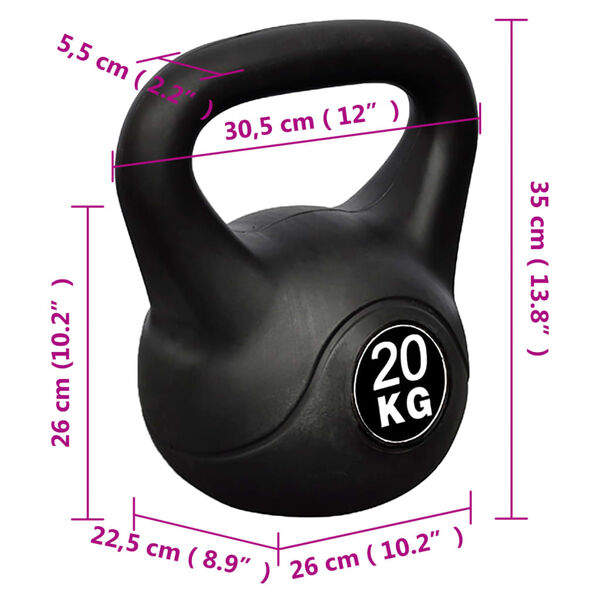 Činka kettlebell 20 kg