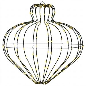 vidaXL V&aacute;nočn&iacute; &scaron;pička světla 192 LED Tepl&aacute; b&iacute;l&aacute; Průměr 40 x 40 cm