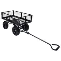 vidaXL Zahradní ruční vozík černý 250 kg