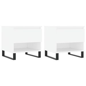vidaXL Konferenčn&iacute; stolky 2 ks b&iacute;l&eacute; 50 x 46 x 50 cm kompozitn&iacute; dřevo