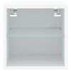 vidaXL Nástěnná TV skříňka s LED osvětlením bílá 30 x 28,5 x 30 cm