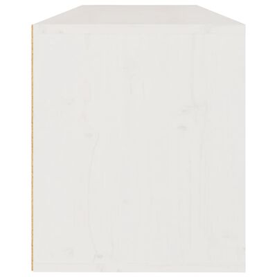 vidaXL Nástěnná skříňka bílá 100 x 30 x 35 cm masivní borové dřevo