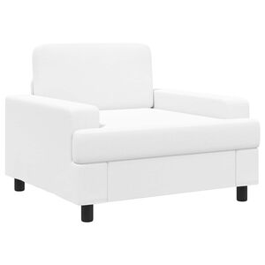 vidaXL křeslo B&iacute;l&aacute; Textil