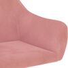 vidaXL Houpací křeslo růžové samet