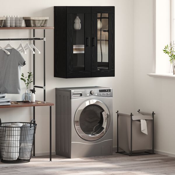 vidaXL Serv&iacute;rovac&iacute; skř&iacute;ň Čern&yacute; dub 69,5 x 34 x 90 cm kompozitn&iacute; dřevo