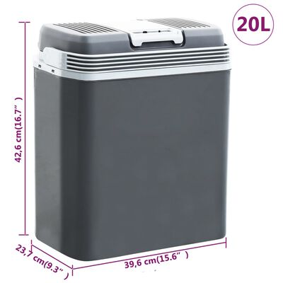 vidaXL Přenosný termoelektrický chladicí box 20 l 12 V 230 V E