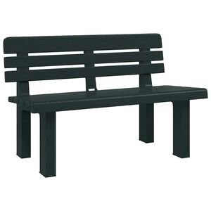 vidaXL Zahradn&iacute; lavice zelen&aacute; 110 x 52 x 71 cm polypropylen