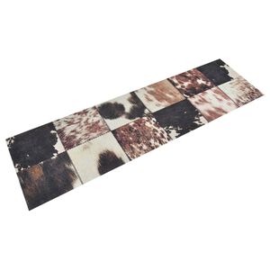 vidaXL Kuchyňsk&yacute; koberec omyvateln&yacute; Zv&iacute;řec&iacute; kůže 45 x 150 cm samet
