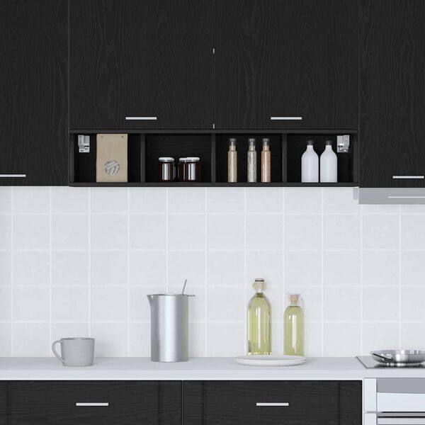 vidaXL Z&aacute;věsn&aacute; skř&iacute;ňka Čern&yacute; dub 20 x 29,5 x 100 cm kompozitn&iacute; dřevo