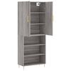 vidaXL Skř&iacute;ň highboard &scaron;ed&aacute; sonoma 69,5 x 34 x 180 cm kompozitn&iacute; dřevo
