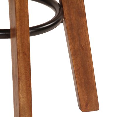 vidaXL Barové židle 2 ks pravá kůže a masivní akáciové dřevo