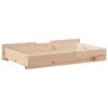 vidaXL Z&aacute;suvky pod postel s kolečky 2 ks 95x55x17 cm masivn&iacute; borovice