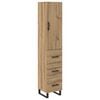 vidaXL Vysok&yacute; bufet Artisanov&yacute; dub 34,5 x 34 x 180 cm Kompozitn&iacute; dřevo