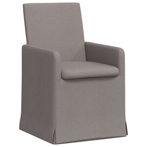vidaXL J&iacute;deln&iacute; židle 2 ks textil Taupe 57 x 67 x 95 cm